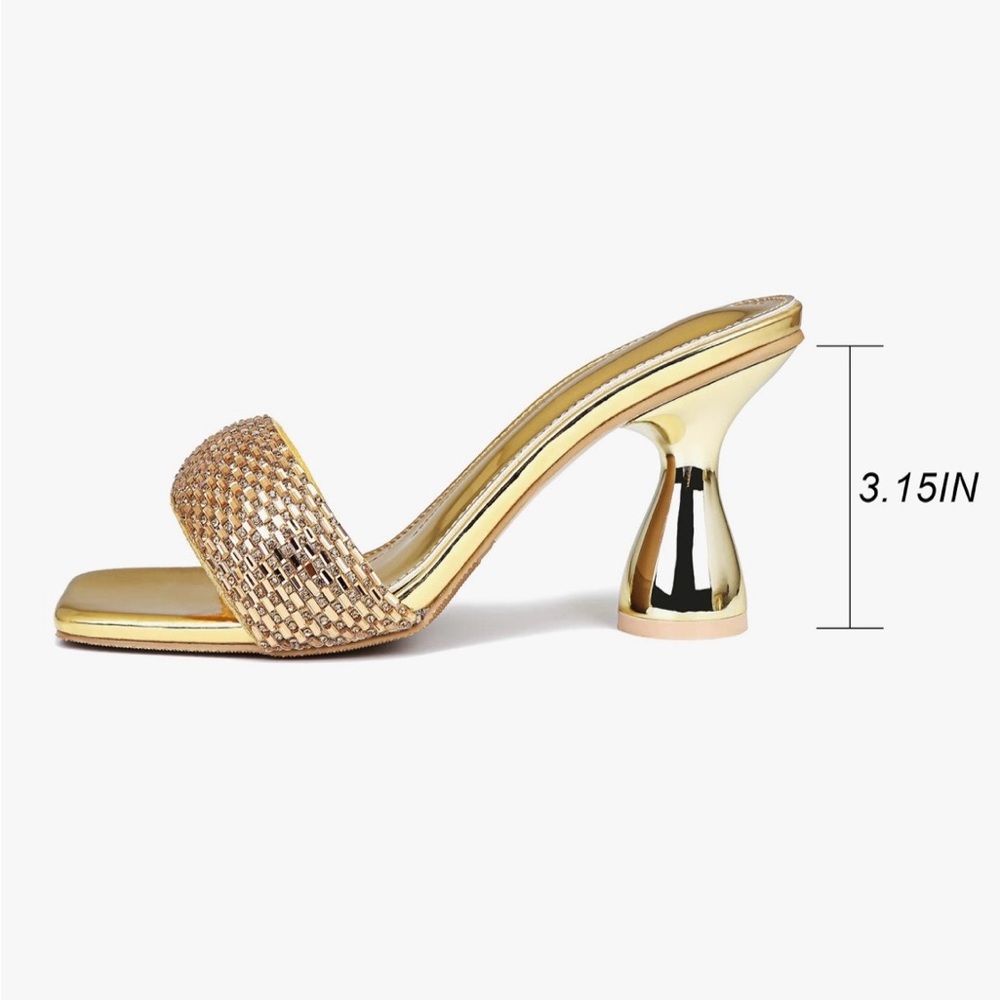 Elegant Gold Women's Heels